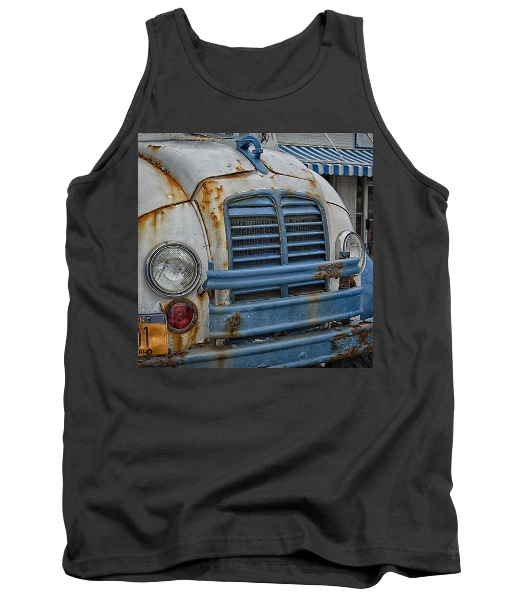 Divco Tank Top featuring the photograph Badly Bruised DivCo by Guy Whiteley