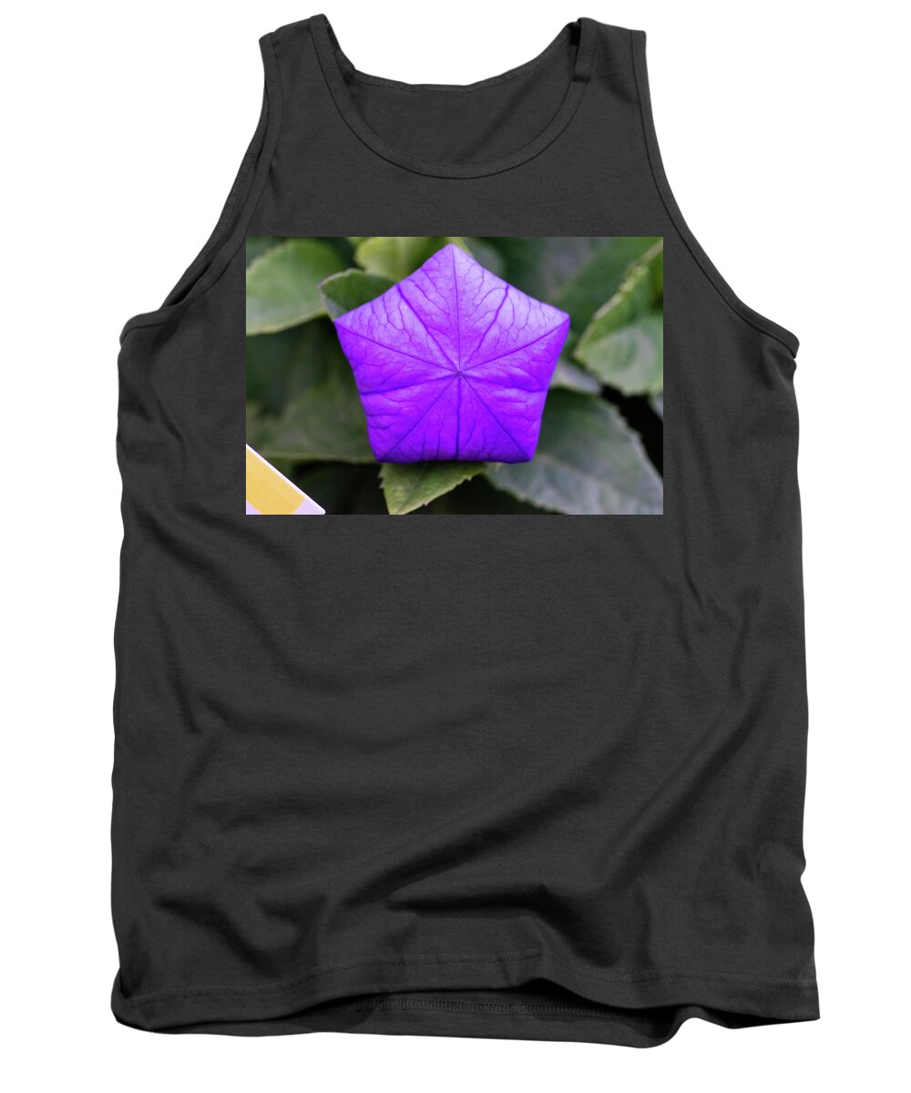 Nature Tank Top featuring the photograph Balloon Flower by Judy Wright Lott