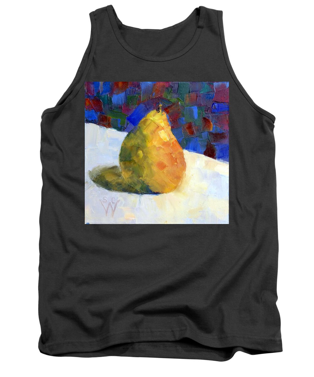 Still Life Tank Top featuring the painting Bartlett #2 by Susan Woodward