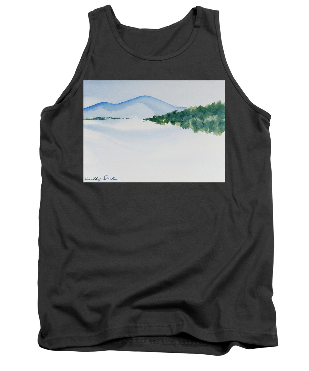 Australia Tank Top featuring the painting Bathurst Harbour reflections by Dorothy Darden