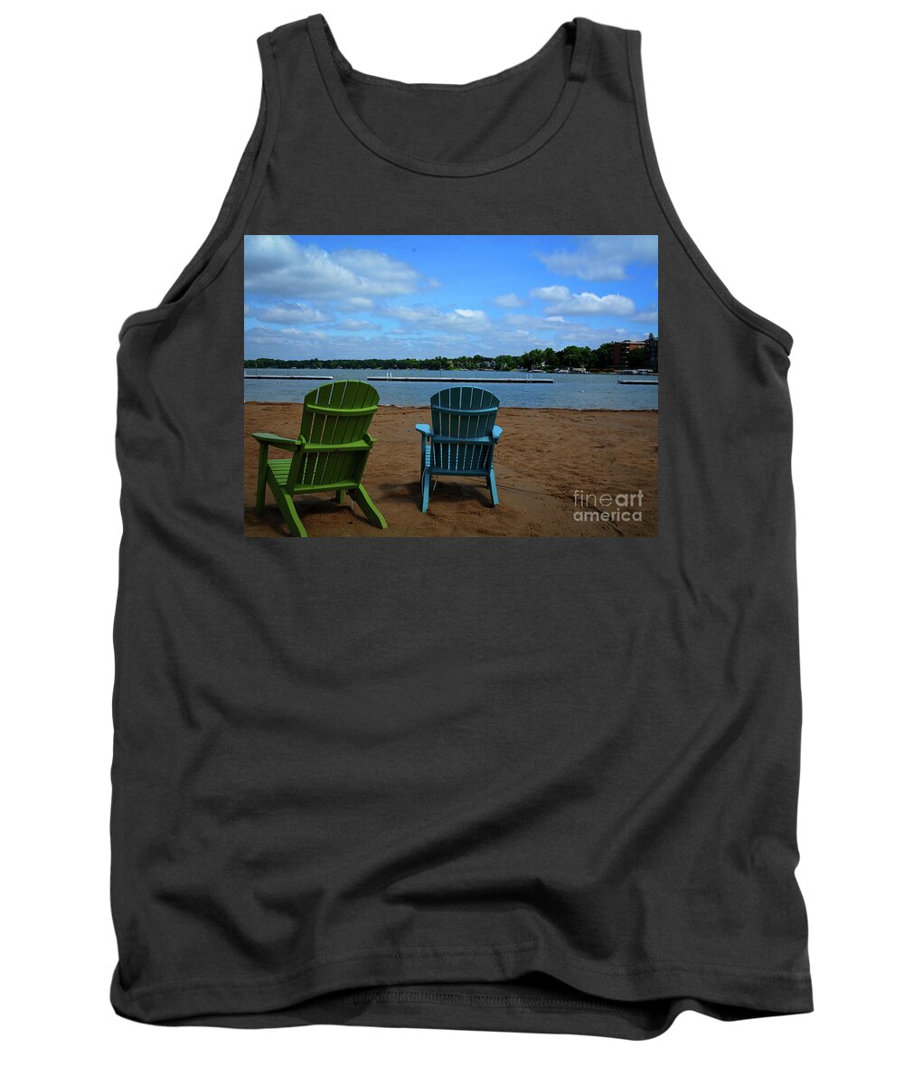 Lake Tank Top featuring the photograph Beach Dreaming by Deborah Klubertanz