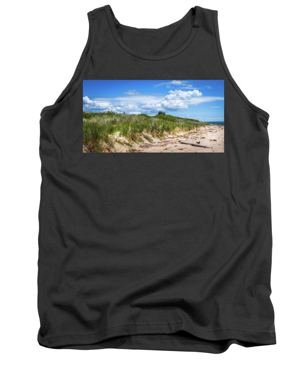 Landscape Tank Top featuring the photograph Beach by Lester Plank
