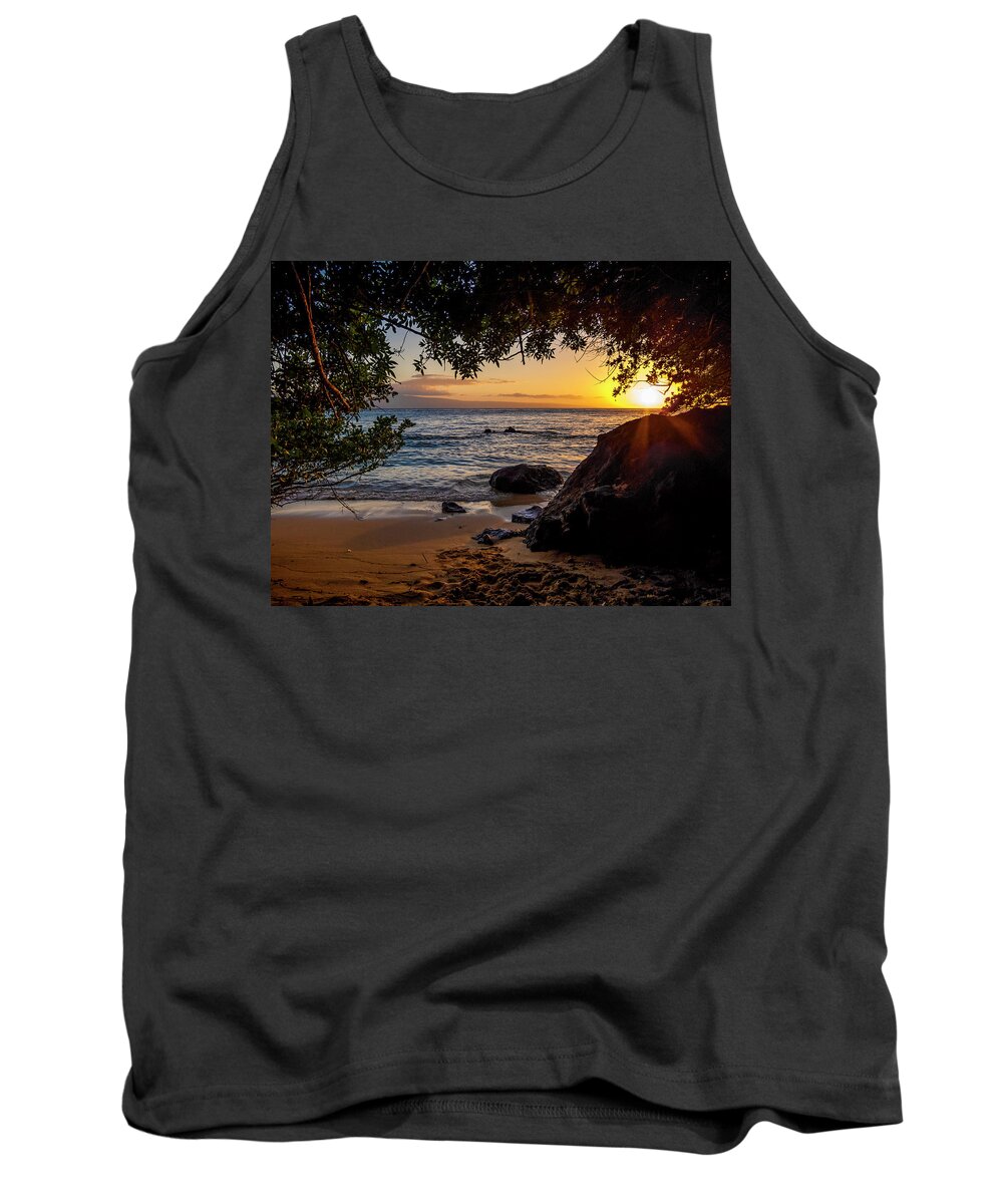 Sunset Tank Top featuring the photograph Beach Sunset by Daniel Murphy