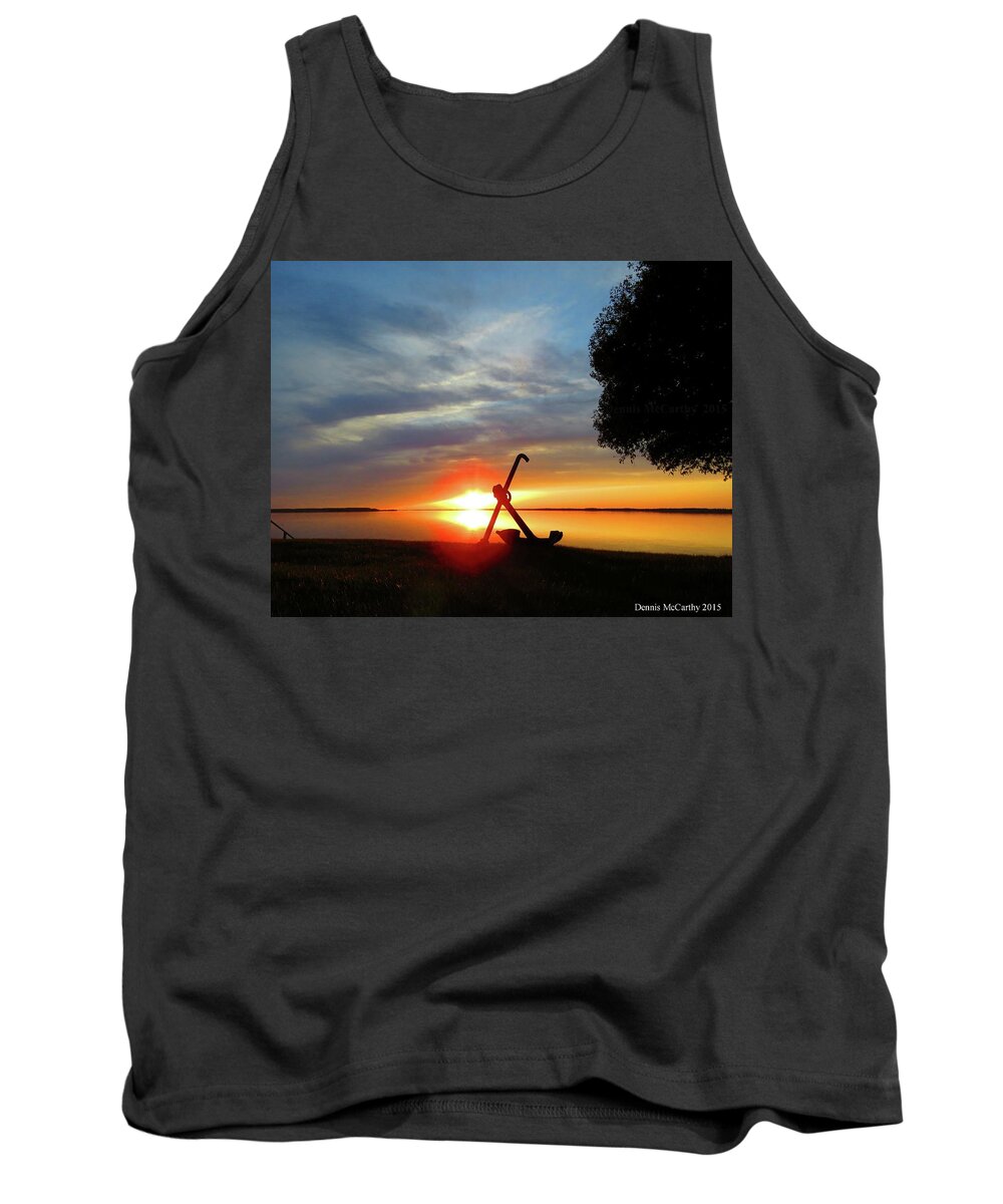 1000 Islands Tank Top featuring the photograph Beadles Point Sunset by Dennis McCarthy