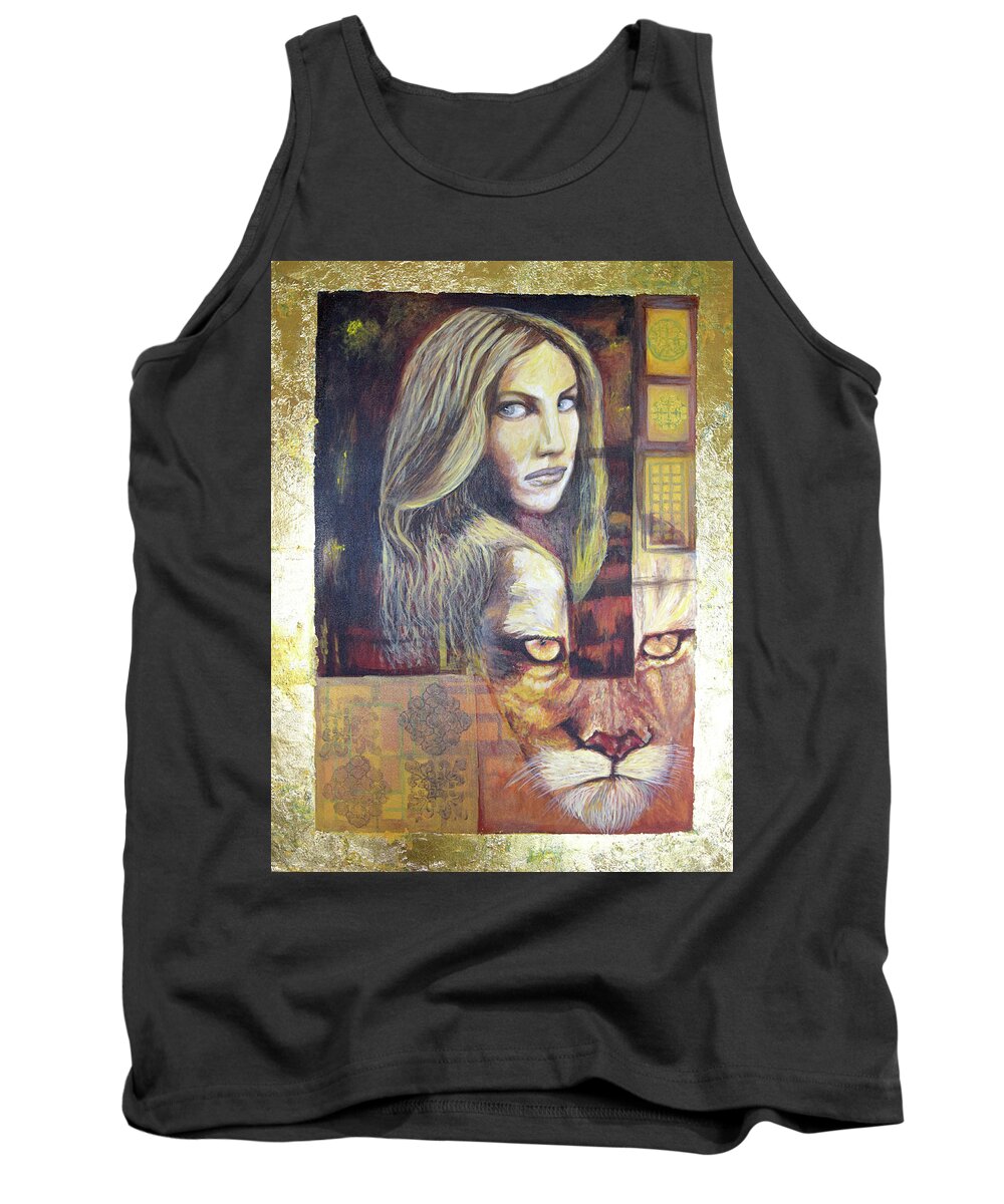 Woman Tank Top featuring the painting Beauty by Toni Willey