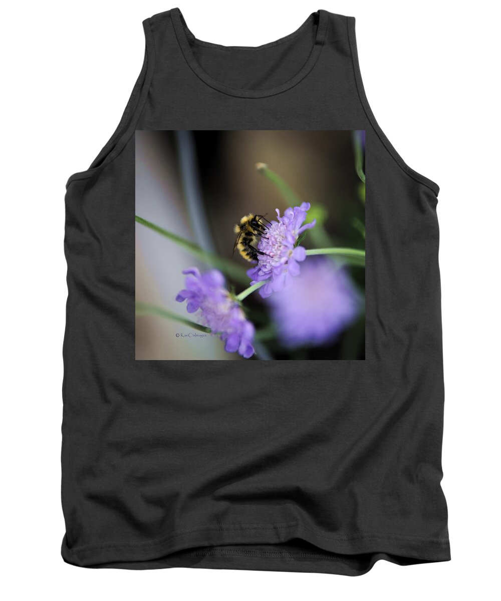 Bee Tank Top featuring the photograph Bee at Work by Kae Cheatham