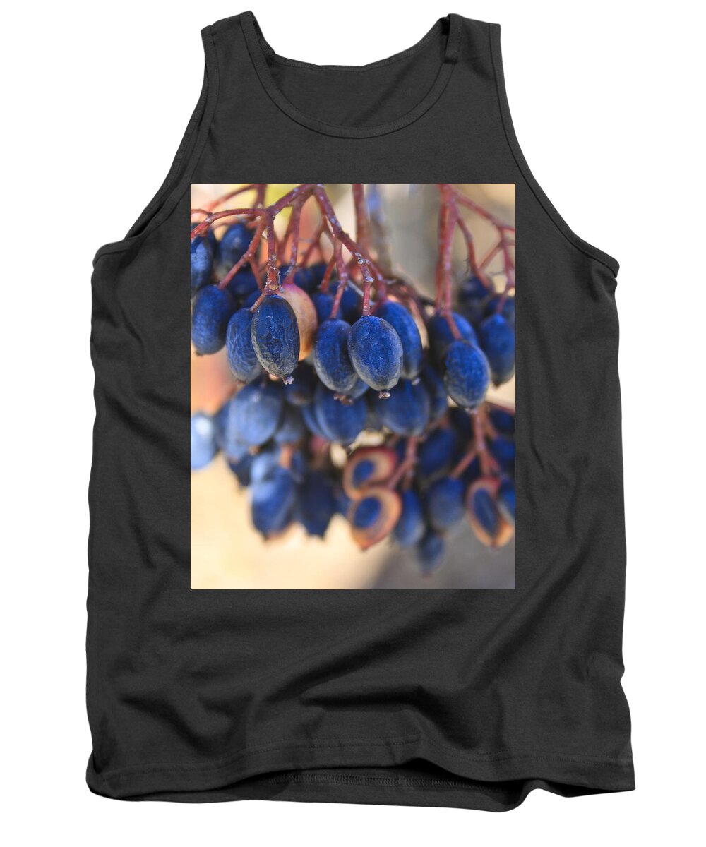 Berries Tank Top featuring the photograph Berries Blue Too by Scott Wood