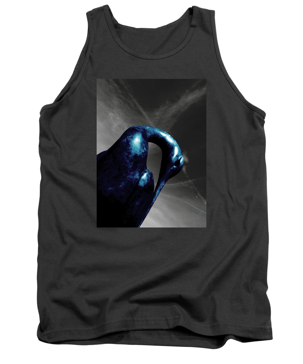  Tank Top featuring the photograph Big blue bird by Emme Pons