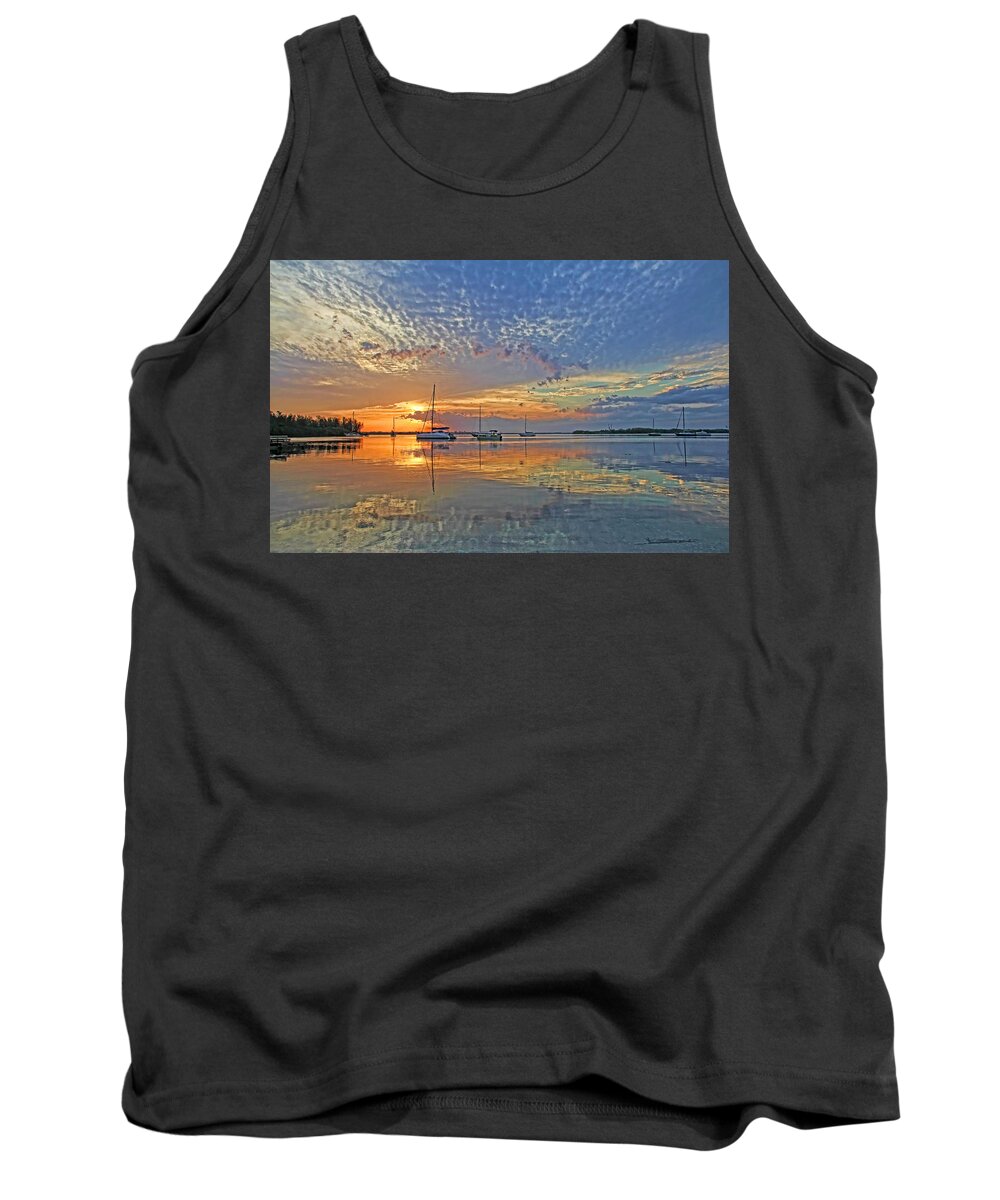 Tropical Sunrise Tank Top featuring the photograph Big Sky Morning by HH Photography of Florida