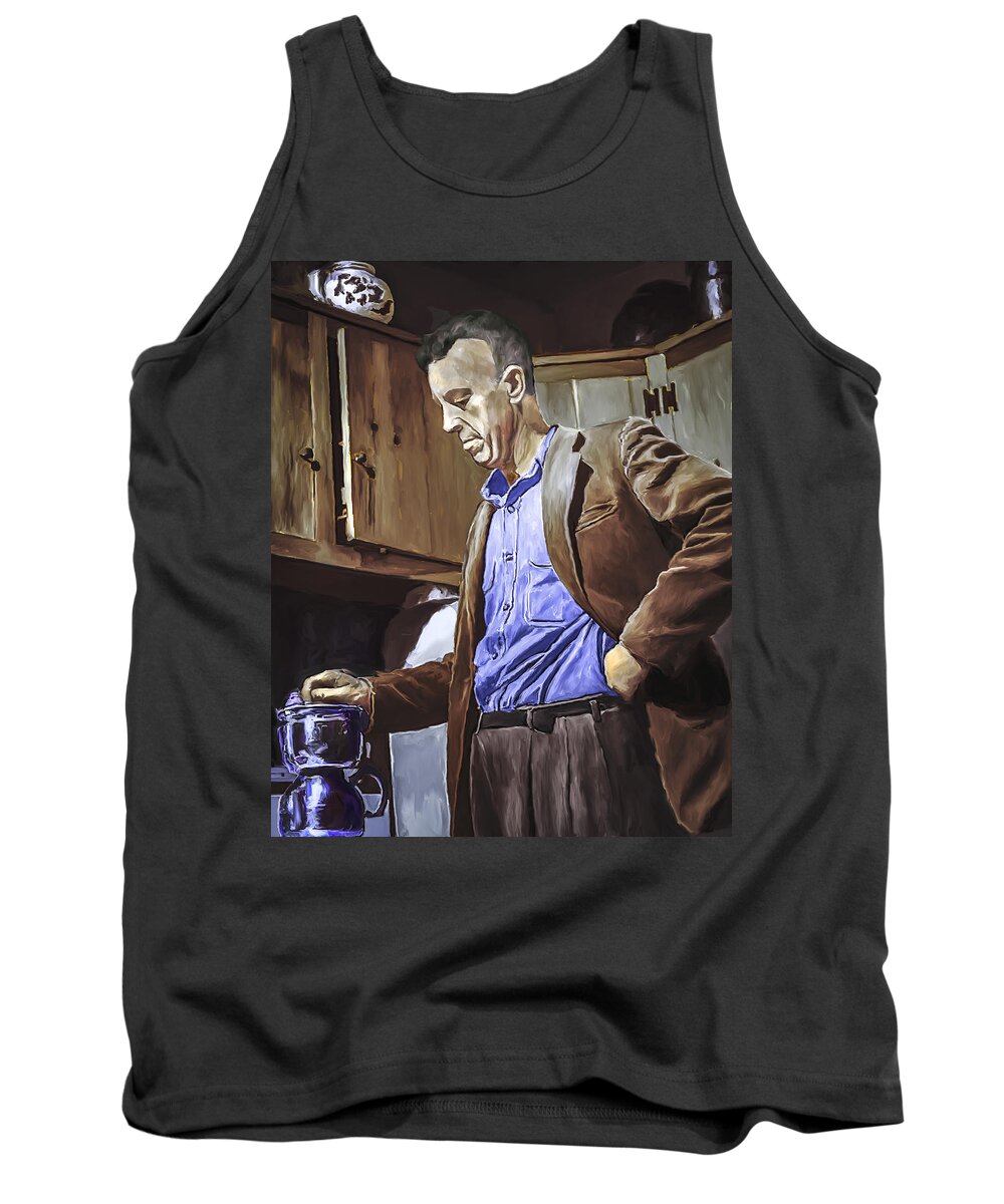 Painting Tank Top featuring the painting Bill Wilson by Rick Mosher