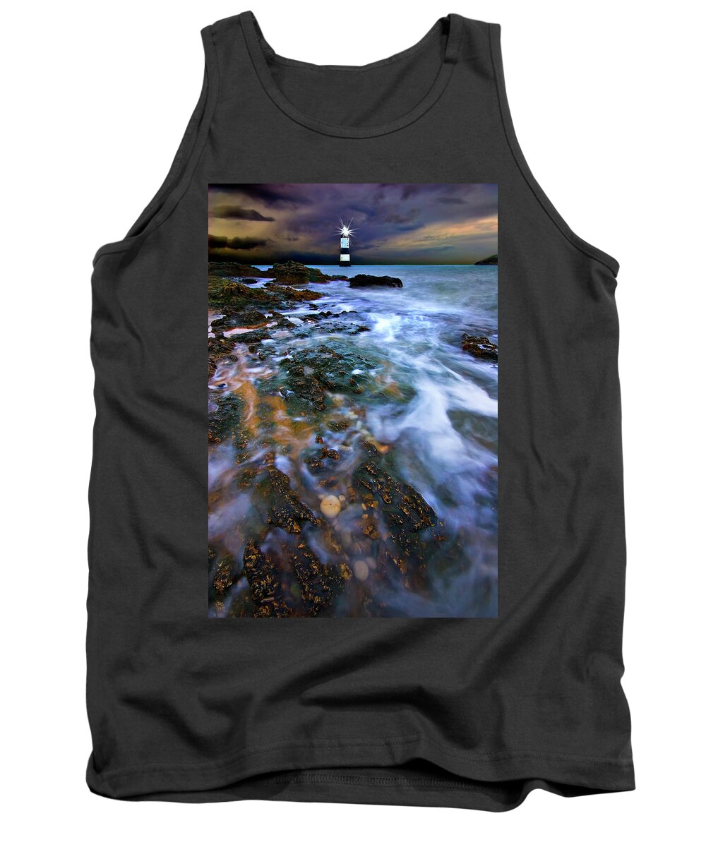 Uk Tank Top featuring the photograph Black Point Light by Meirion Matthias