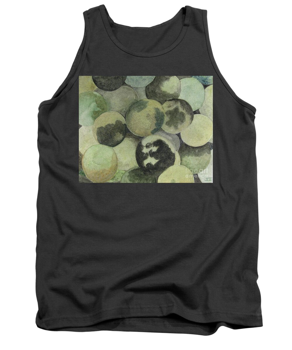 Nuts Tank Top featuring the painting Black Walnuts by Jackie Irwin