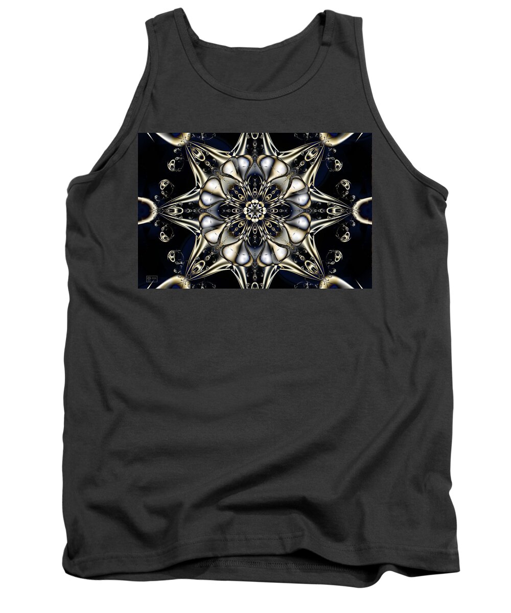 Abstract Tank Top featuring the digital art Blingo by Jim Pavelle