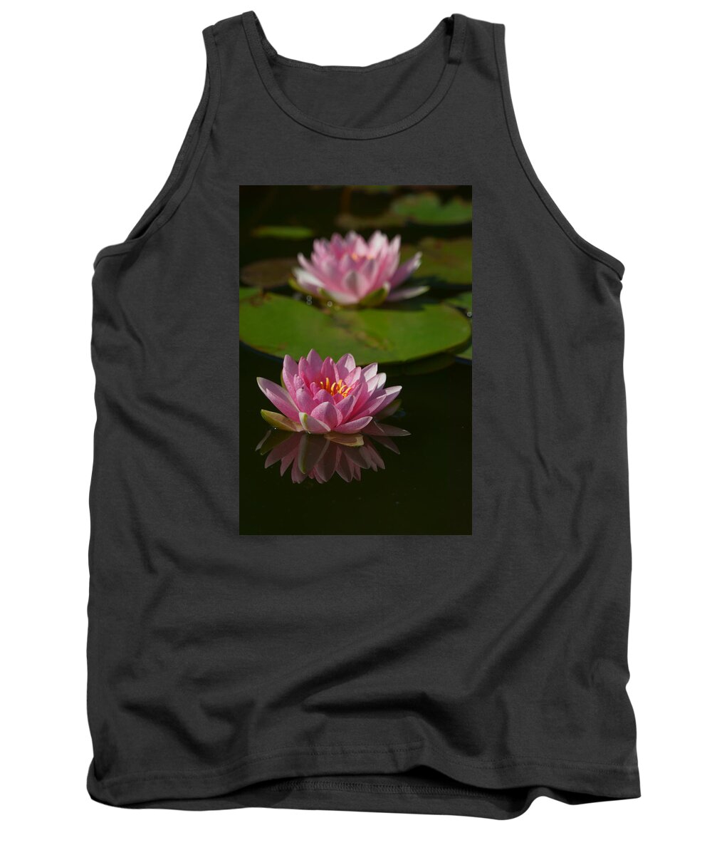 Bloom Tank Top featuring the photograph Blossoms and Lily Pads 9 by Dimitry Papkov