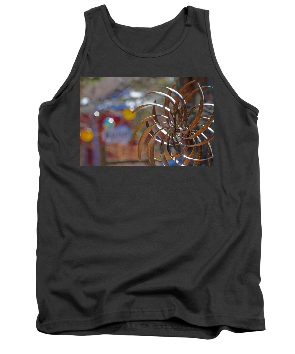 Abstract Tank Top featuring the photograph Blowing in the Wind by Alana Thrower