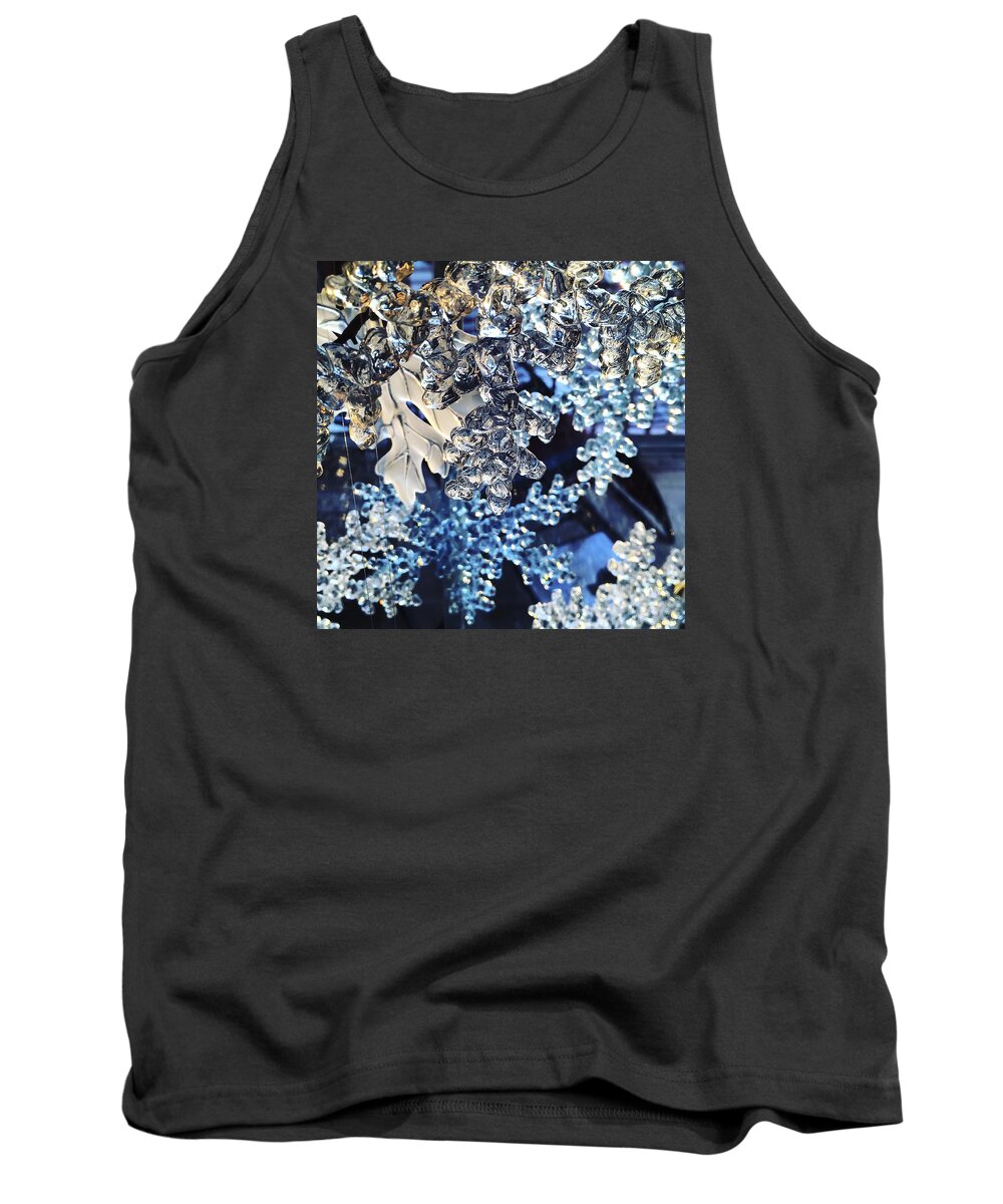 Blue Tank Top featuring the photograph Blue Ice by KG Thienemann