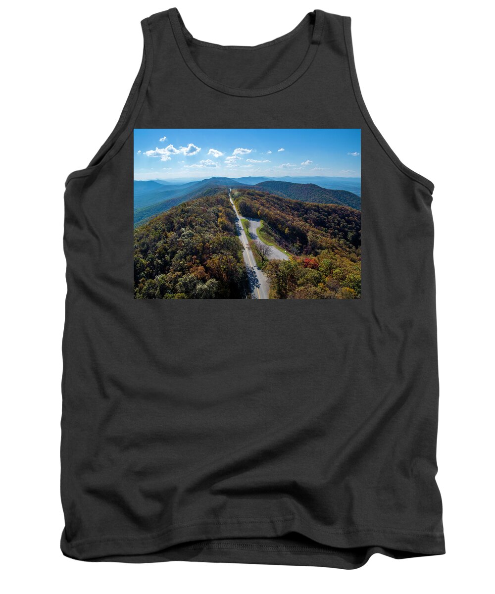 Parkway Tank Top featuring the photograph Blue Ridge Parkway by Star City SkyCams