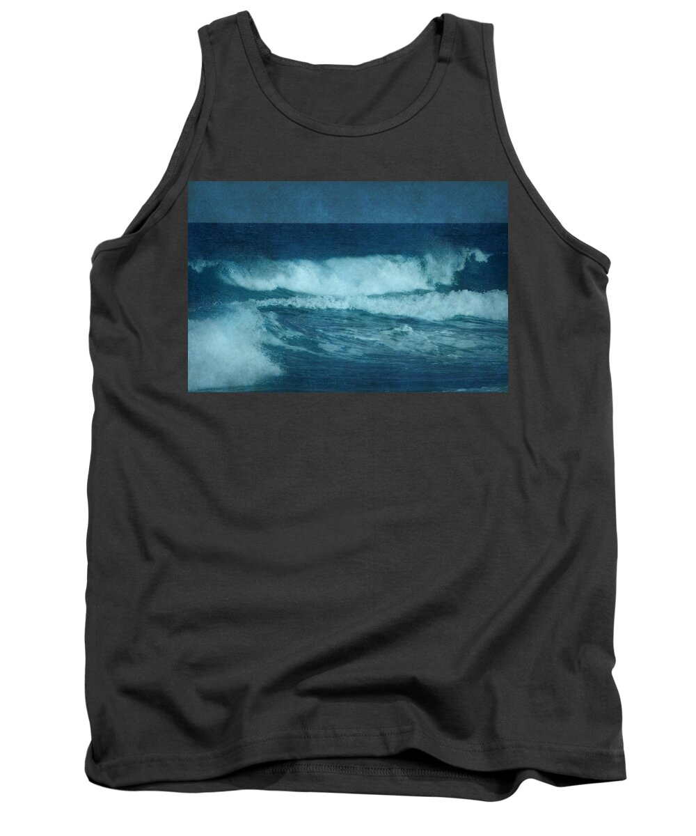 Jersey Shore Tank Top featuring the photograph Blue Waves - Jersey Shore by Angie Tirado
