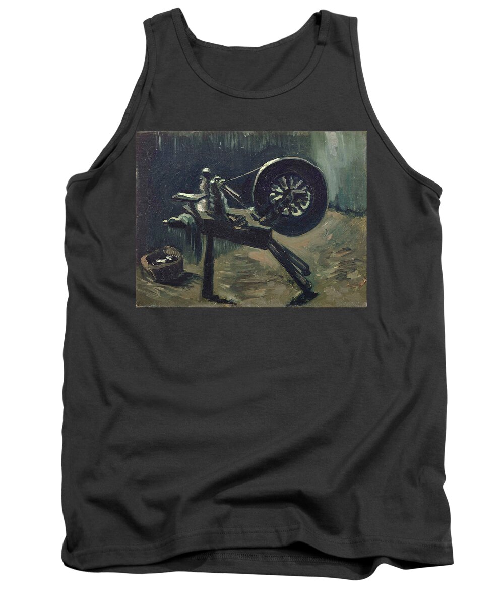 Loom Tank Top featuring the painting Bobbin winder March 1885 - April 1885 by Vincent Van Gogh