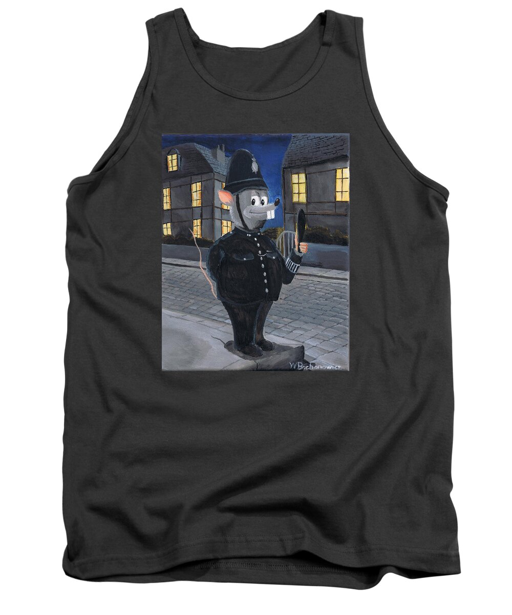 Bobby Rat Tank Top featuring the painting Bobby Rat by Winton Bochanowicz