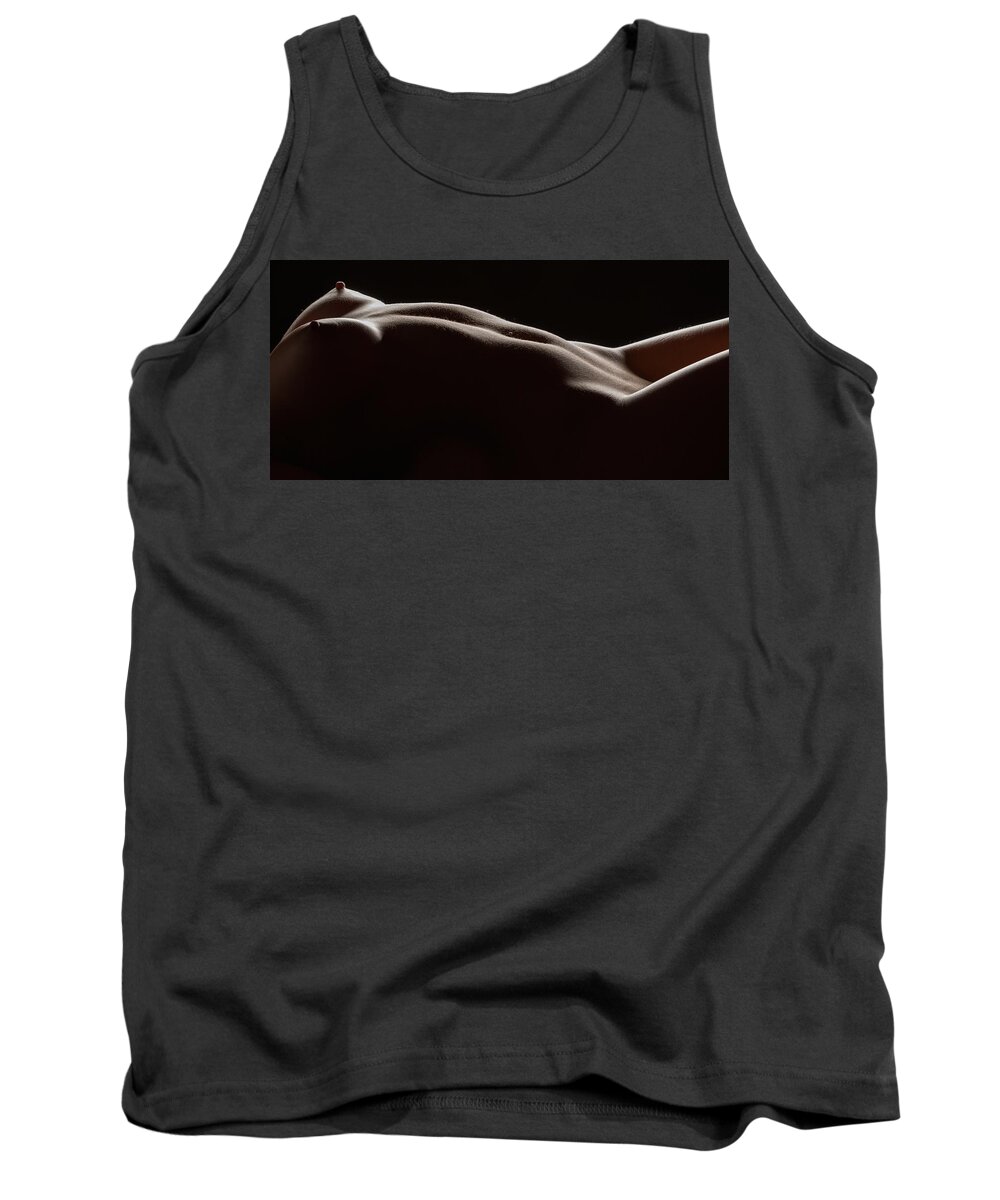 Silhouette Tank Top featuring the photograph Bodyscape 254 by Michael Fryd