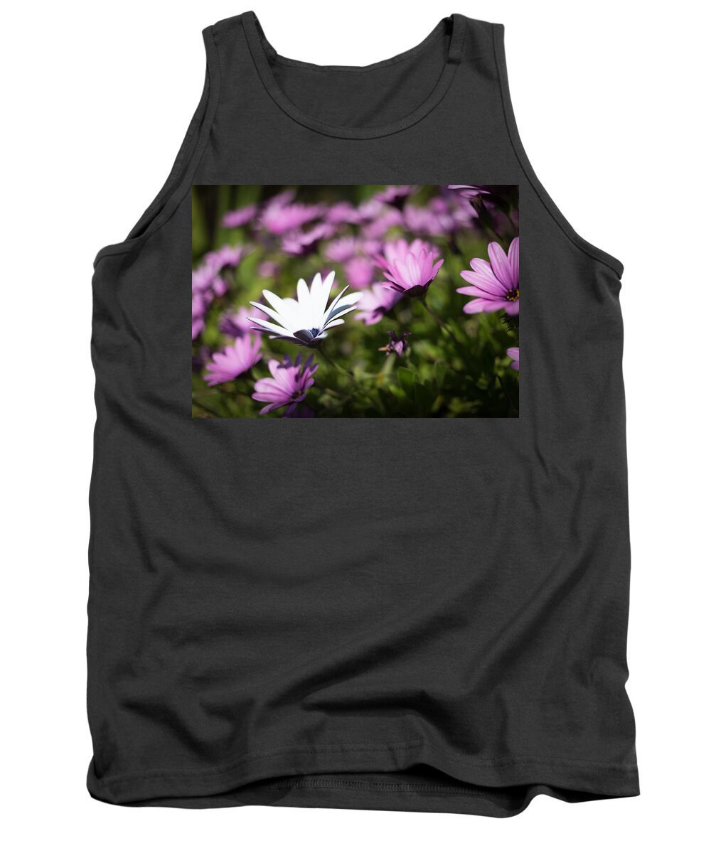 Flower Tank Top featuring the photograph Born to Stand Out by Lora Lee Chapman