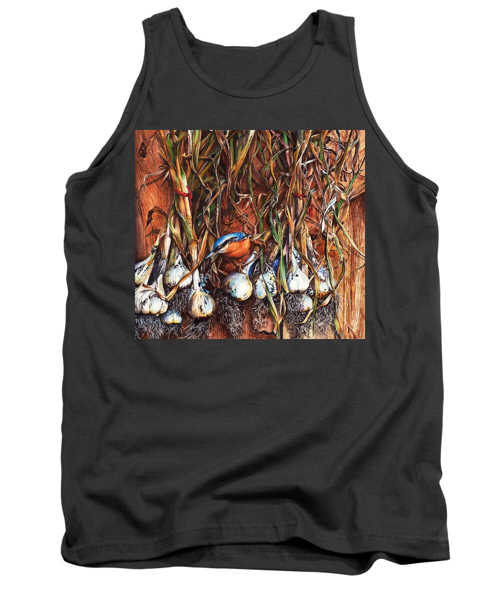Garlic Tank Top featuring the painting Bounty Hunter by Peter Williams