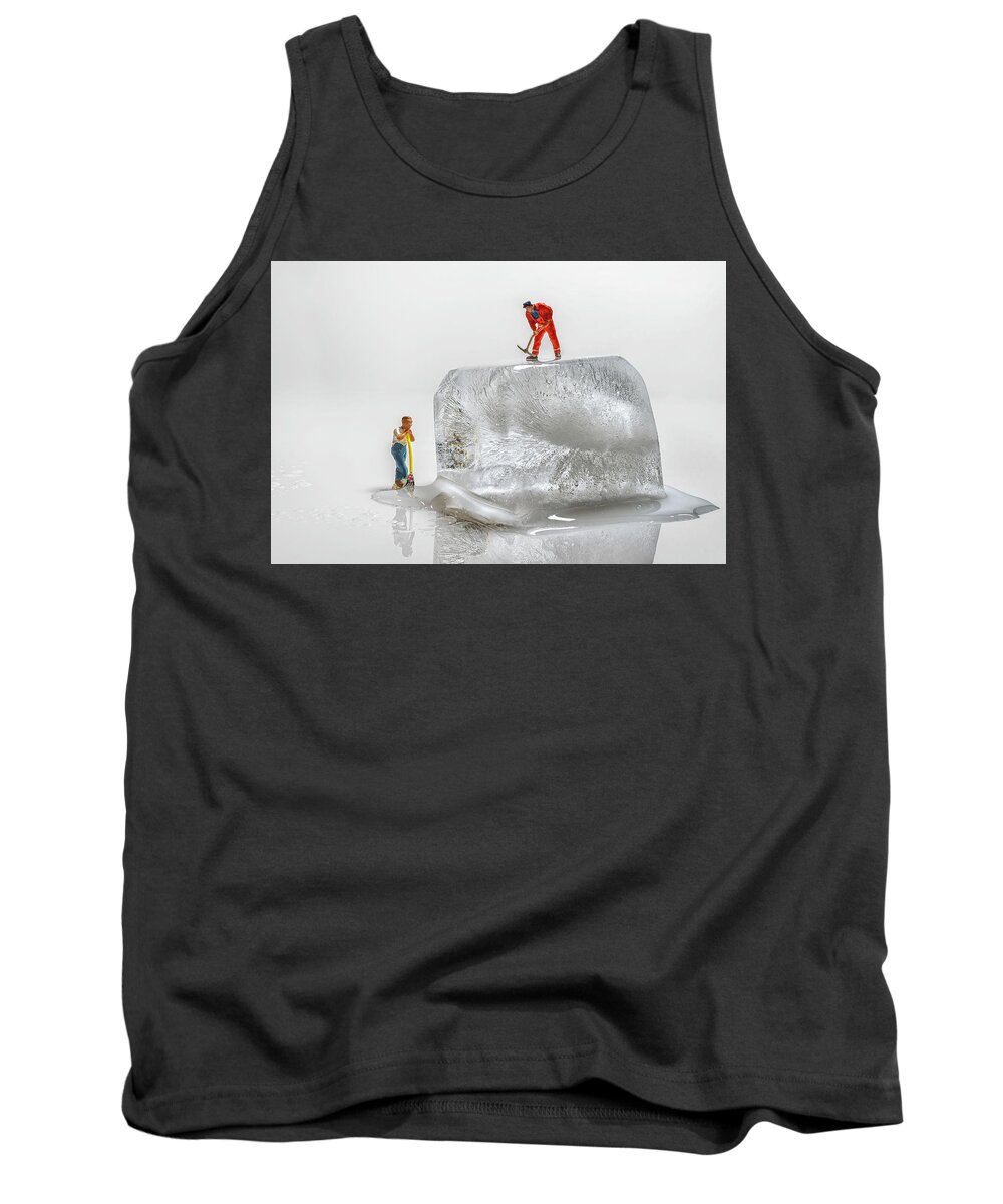 Ice Tank Top featuring the photograph Breaking The Ice by Sandi Kroll