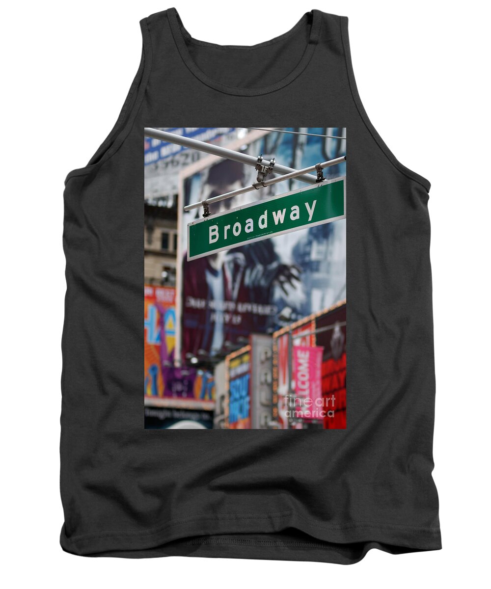 Broadway Tank Top featuring the photograph Broadway Times Square New York by Amy Cicconi