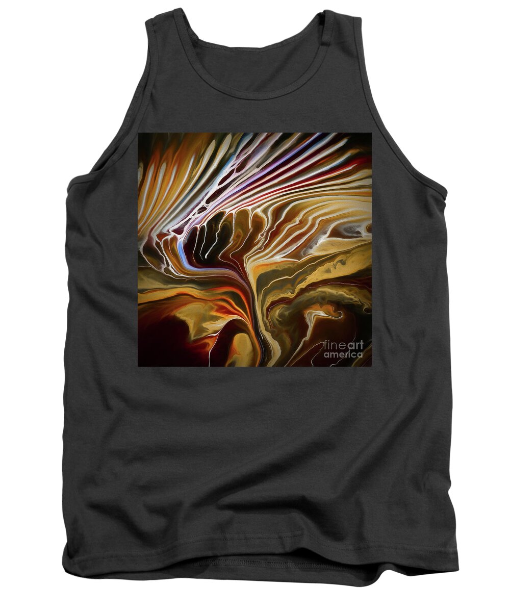Abstract Tank Top featuring the photograph Broken Web by Patti Schulze