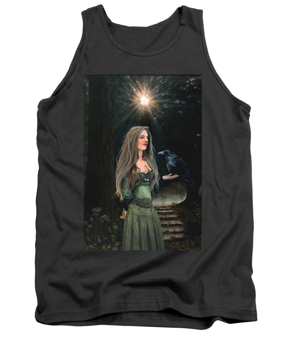Woman Tank Top featuring the painting Bronwyn by Richard Ferguson