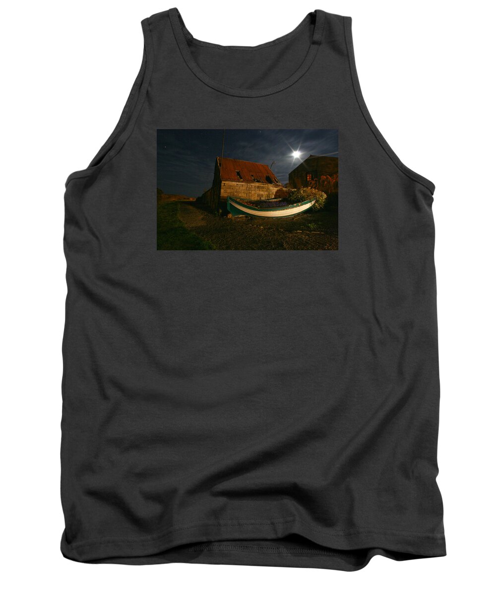 Boat Tank Top featuring the photograph Brora Boat House by Robert Och