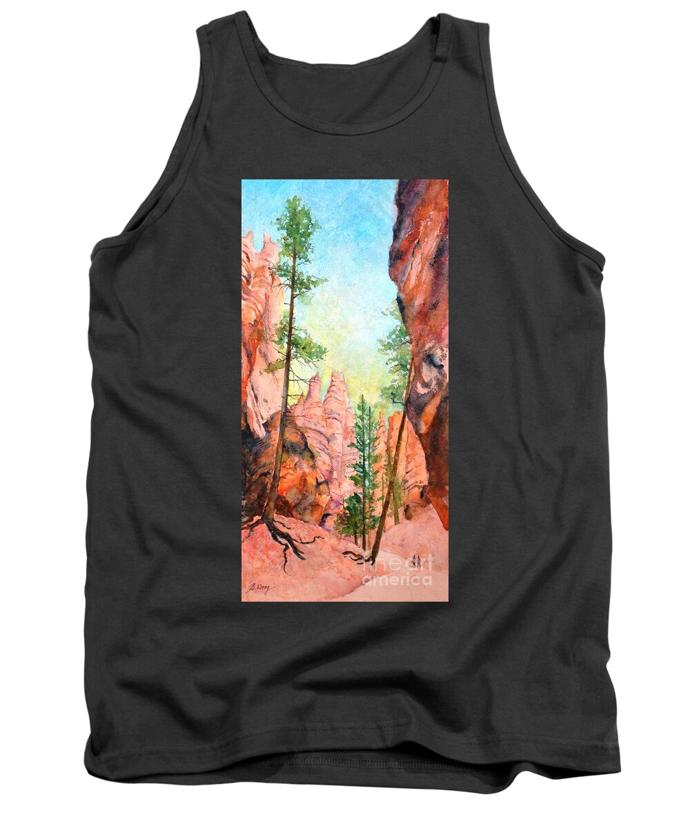 Scenery Tank Top featuring the painting Bryce Canyon #2 by Betty M M Wong