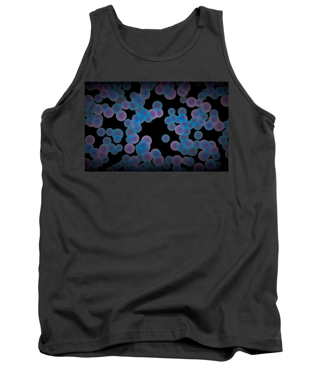 Bubbles Tank Top featuring the digital art Bubbles by Maye Loeser