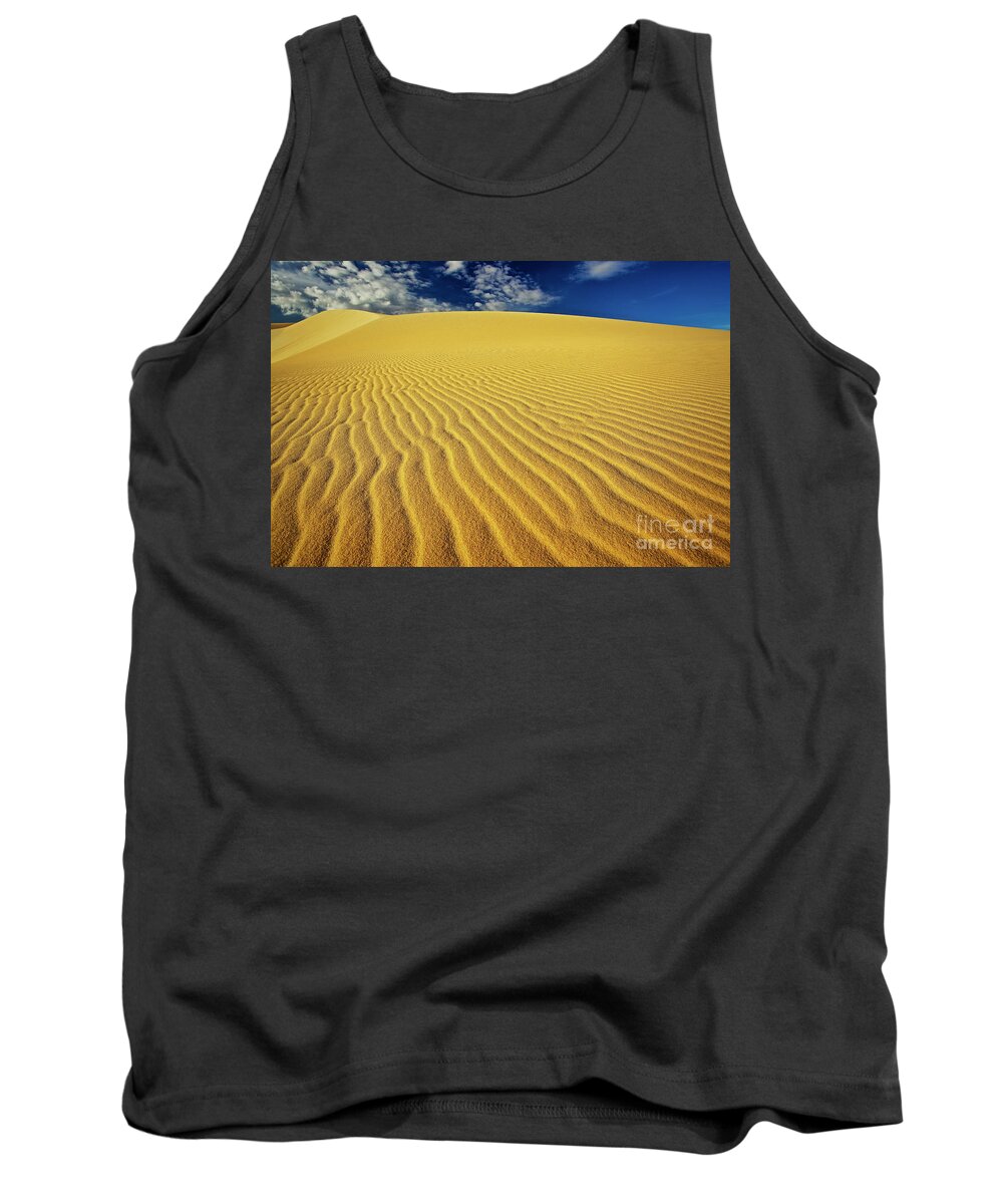 White Sand Dunes Tank Top featuring the photograph Burning up at the White Sand Dunes - Mui Ne, Vietnam, Southeast Asia by Sam Antonio