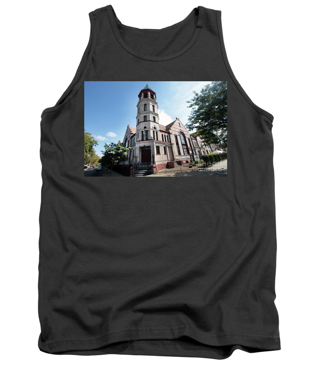 Churches Tank Top featuring the photograph Bushwick Avenue Central Methodist Episcopal Church by Steven Spak