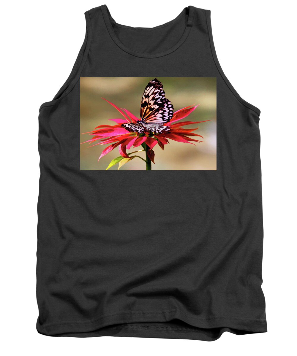 Butterfly Tank Top featuring the photograph Butterfly Alight by Rochelle Berman