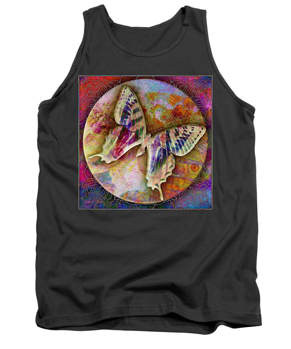 Butterfly Tank Top featuring the digital art Butterfly by Barbara Berney