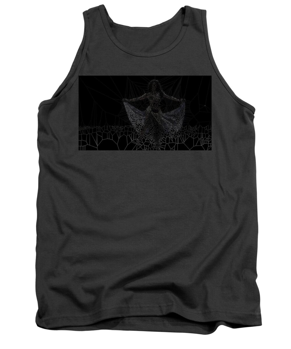 Vorotrans Tank Top featuring the digital art Butterfly by Stephane Poirier