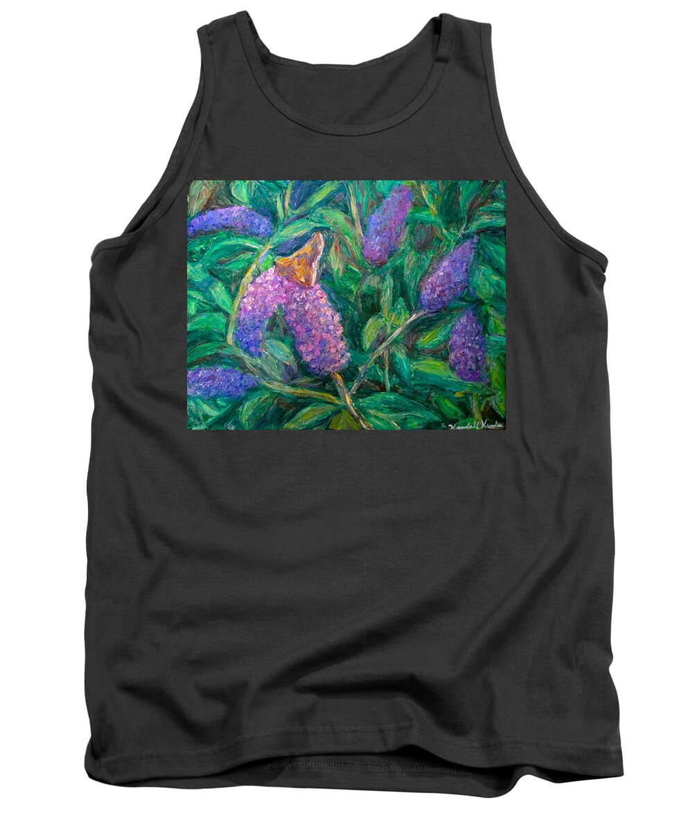 Butterfly Tank Top featuring the painting Butterfly View by Kendall Kessler