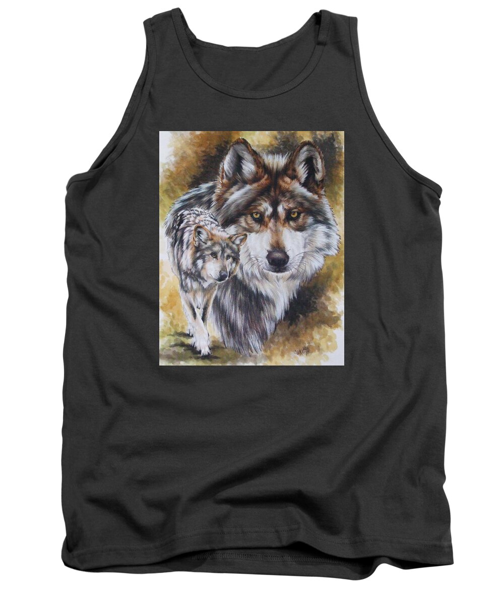 Wildlife Tank Top featuring the mixed media Callidity by Barbara Keith