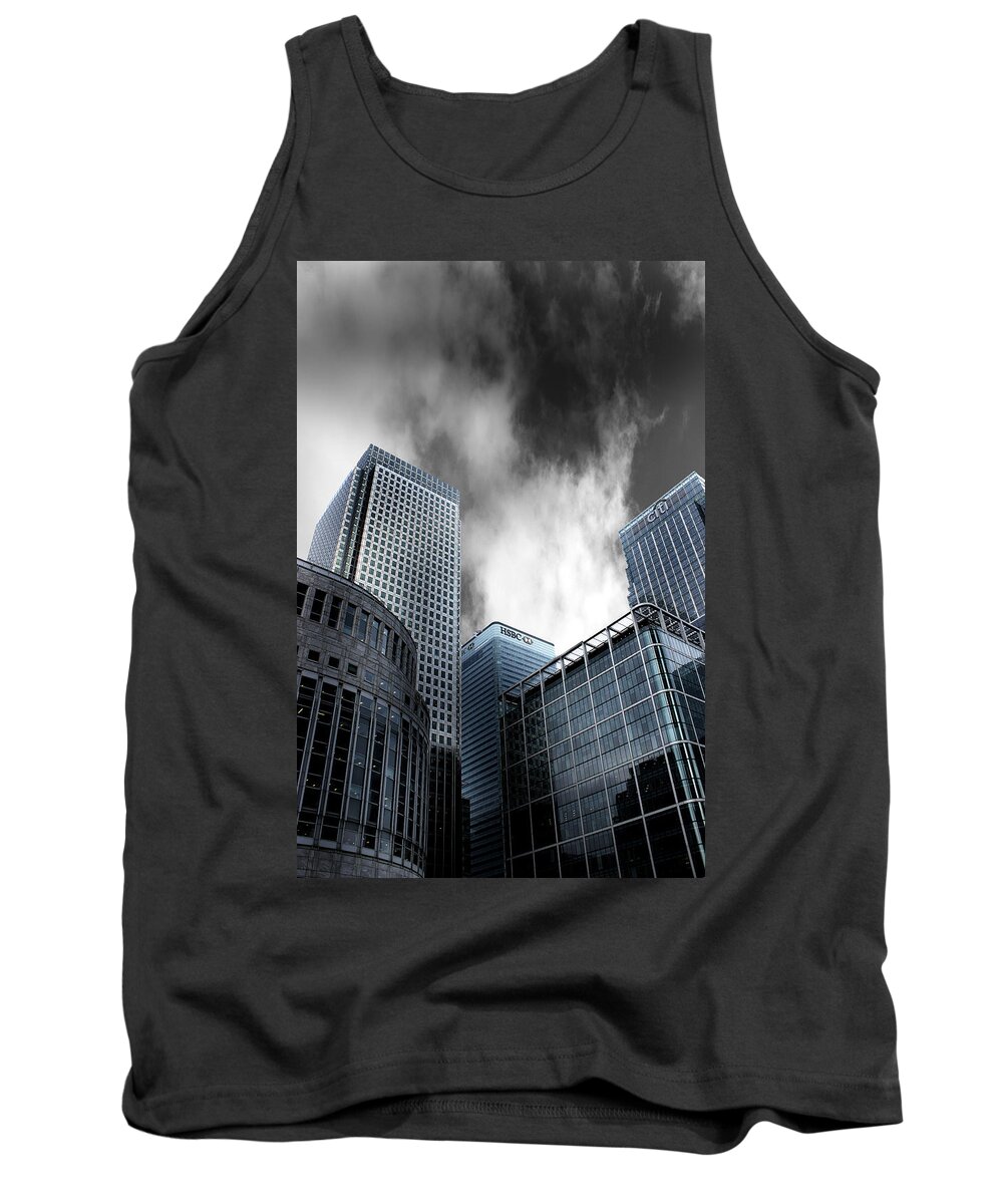 Canary Wharf Tank Top featuring the photograph Canary Wharf by Martin Newman