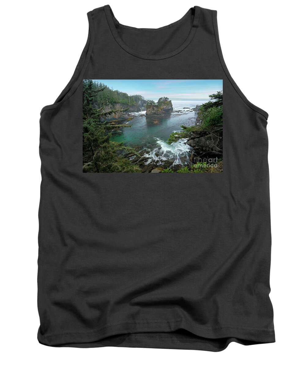 Cape Flattery Tank Top featuring the photograph Cape Flattery North Western Point by Martin Konopacki