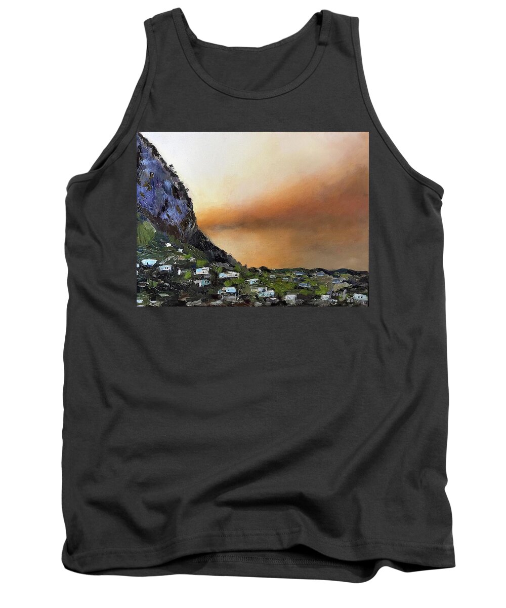  Tank Top featuring the painting Capri Sun by Josef Kelly