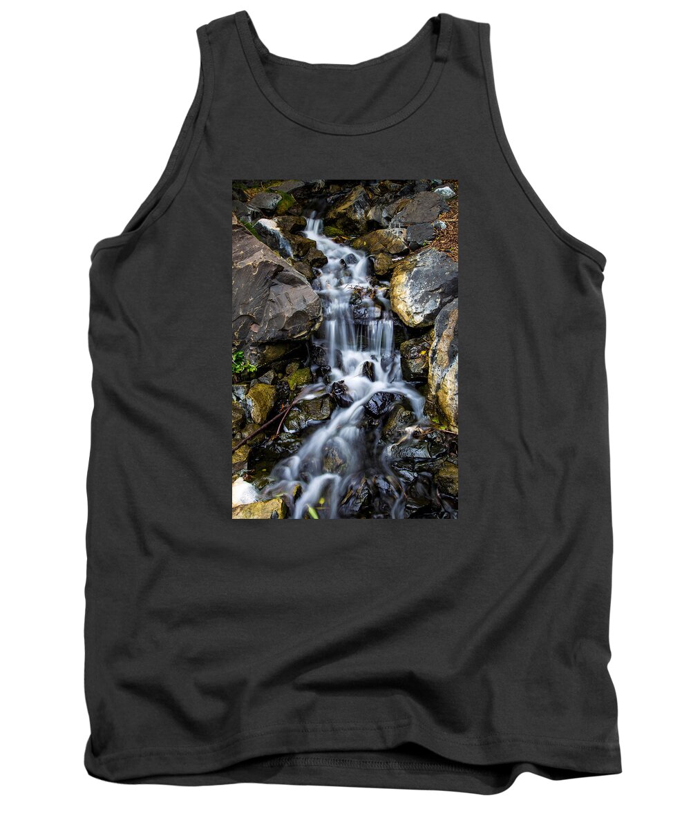 Water Tank Top featuring the photograph Cascade by Keith Hawley