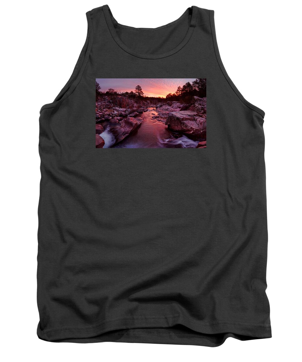 Creek Tank Top featuring the photograph Caster River Shutins by Robert Charity