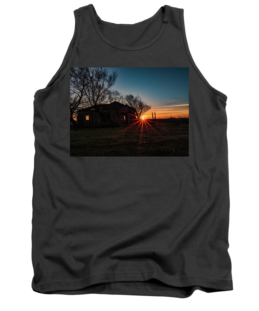 Sunrise Tank Top featuring the photograph Central Texas Sunrise by Jerry Connally