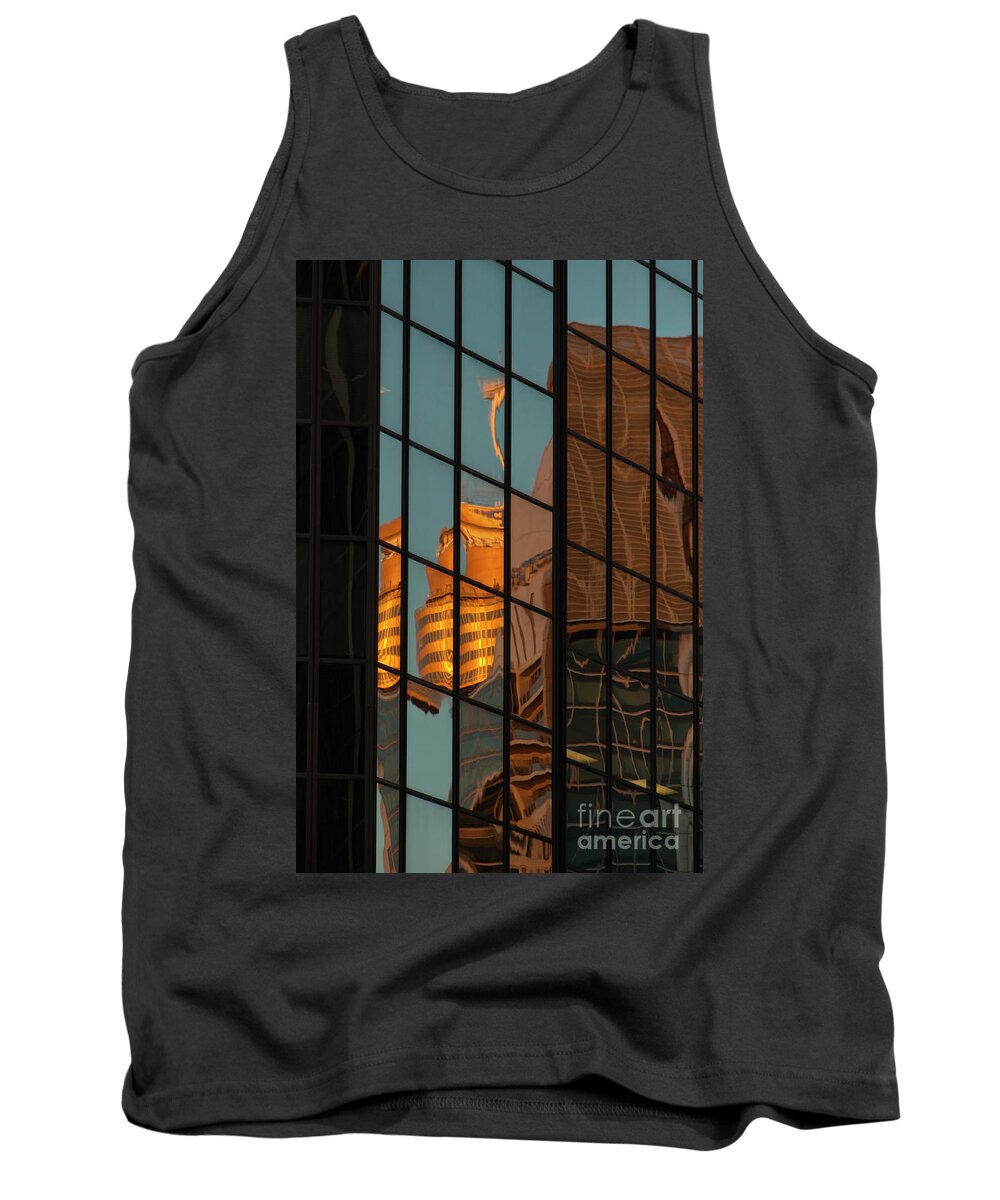 Refelction Tank Top featuring the photograph Centrepoint Hiding by Werner Padarin