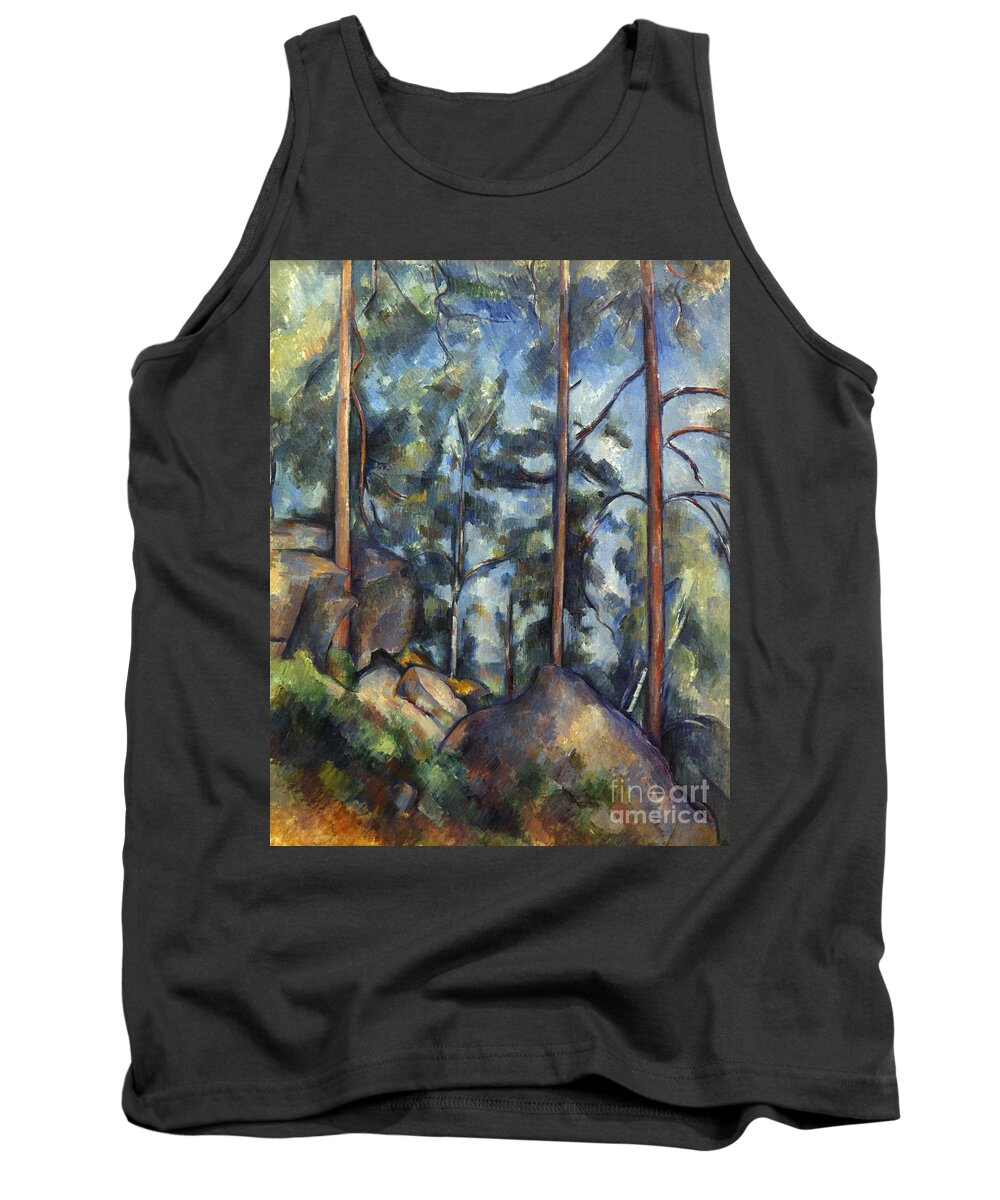 1899 Tank Top featuring the photograph Cezanne: Pines, 1896-99 by Granger