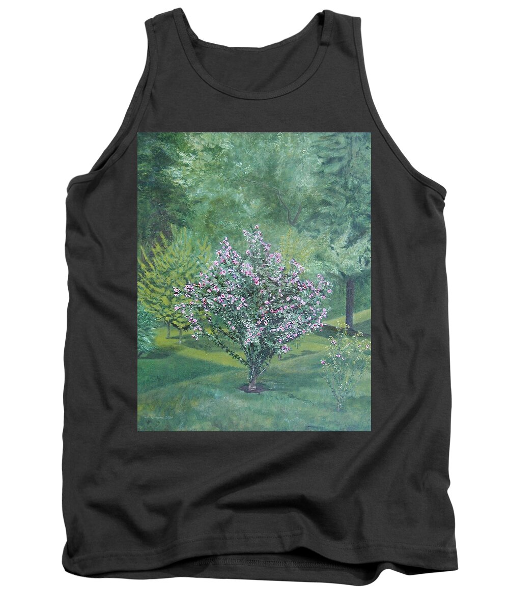 Blooming Tank Top featuring the painting Charles Street by Leah Tomaino
